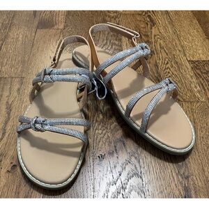 Cat & Jack Kids' Sandals with Silver Straps